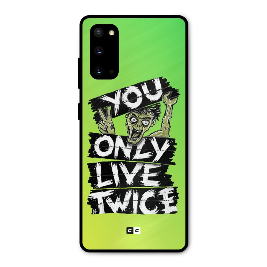 Yolo Zombie Metal Back Case for Galaxy S20