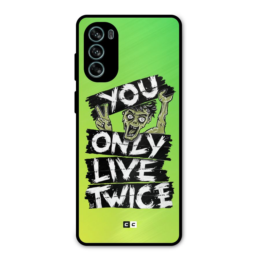 Yolo Zombie Metal Back Case for Moto G62