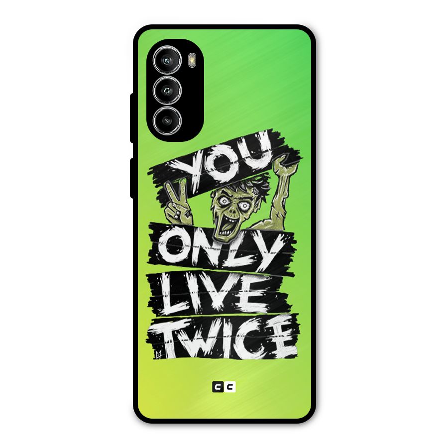 Yolo Zombie Metal Back Case for Moto G82