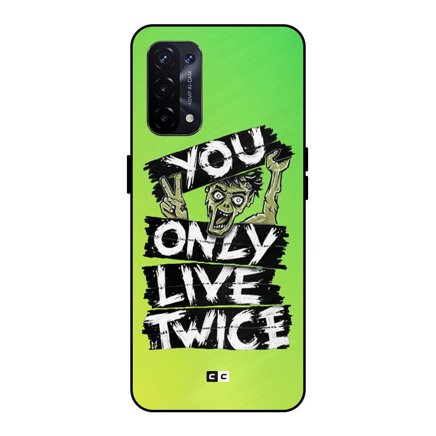 Yolo Zombie Metal Back Case for Oppo A74 5G