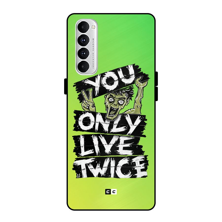 Yolo Zombie Metal Back Case for Oppo Reno4 Pro