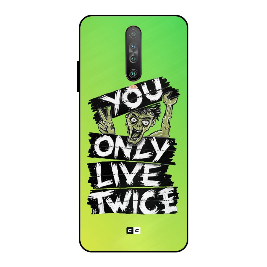 Yolo Zombie Metal Back Case for Poco X2