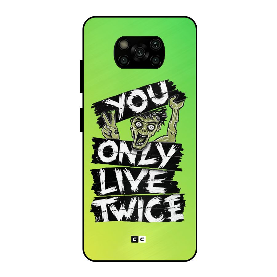Yolo Zombie Metal Back Case for Poco X3