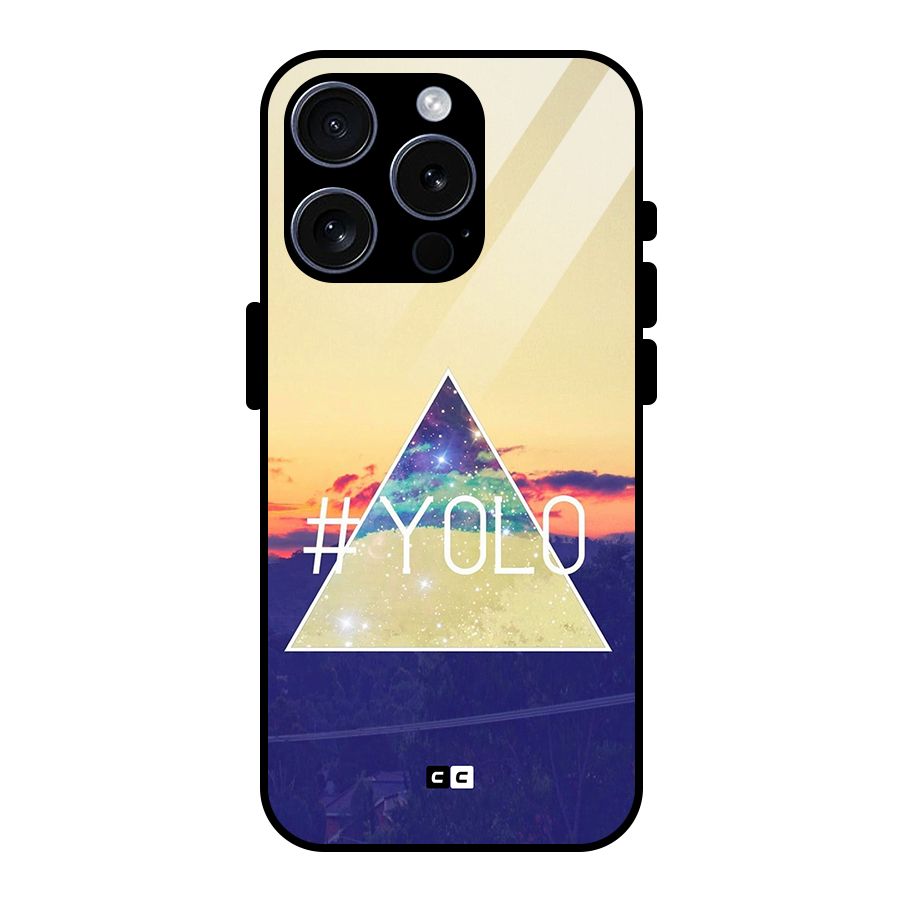 Yolo illuminati Glass Back Case for iPhone 15 Pro