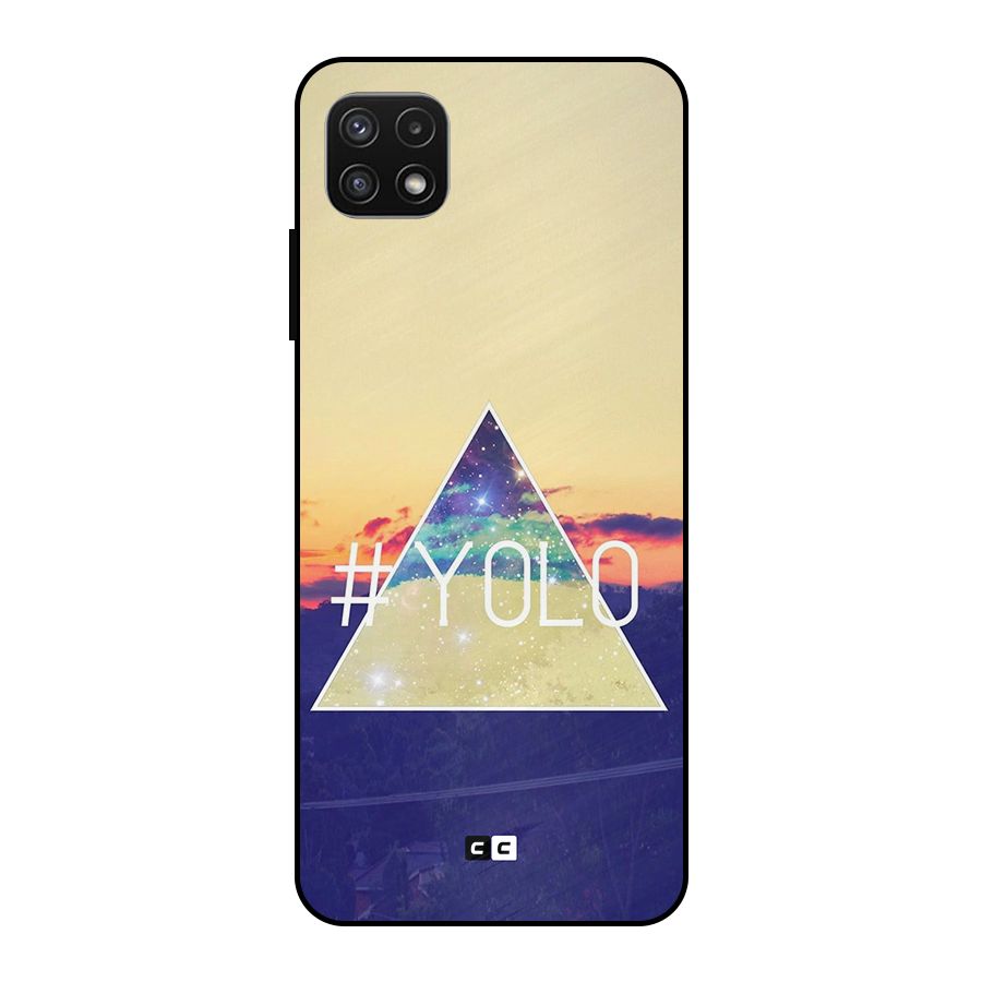 Yolo illuminati Metal Back Case for Galaxy A22 5G