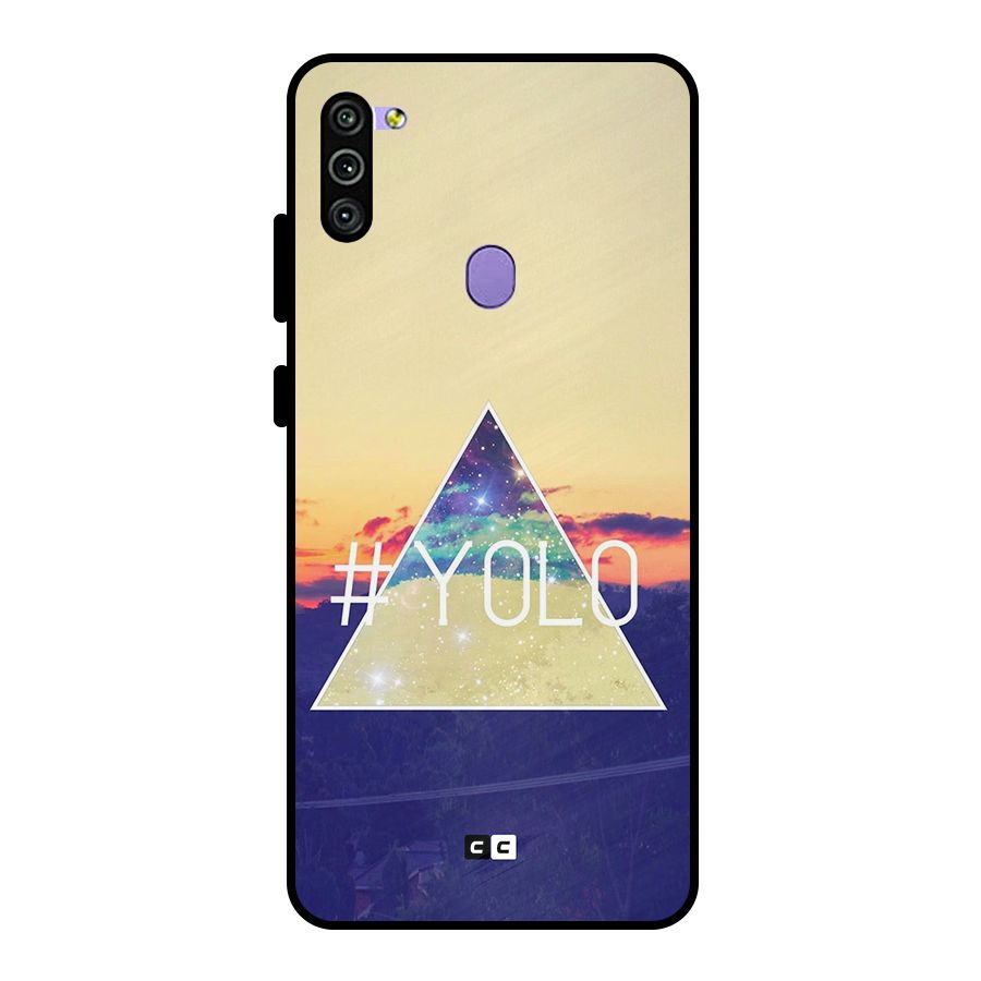 Yolo illuminati Metal Back Case for Galaxy M11