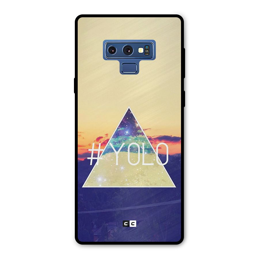 Yolo illuminati Metal Back Case for Galaxy Note 9
