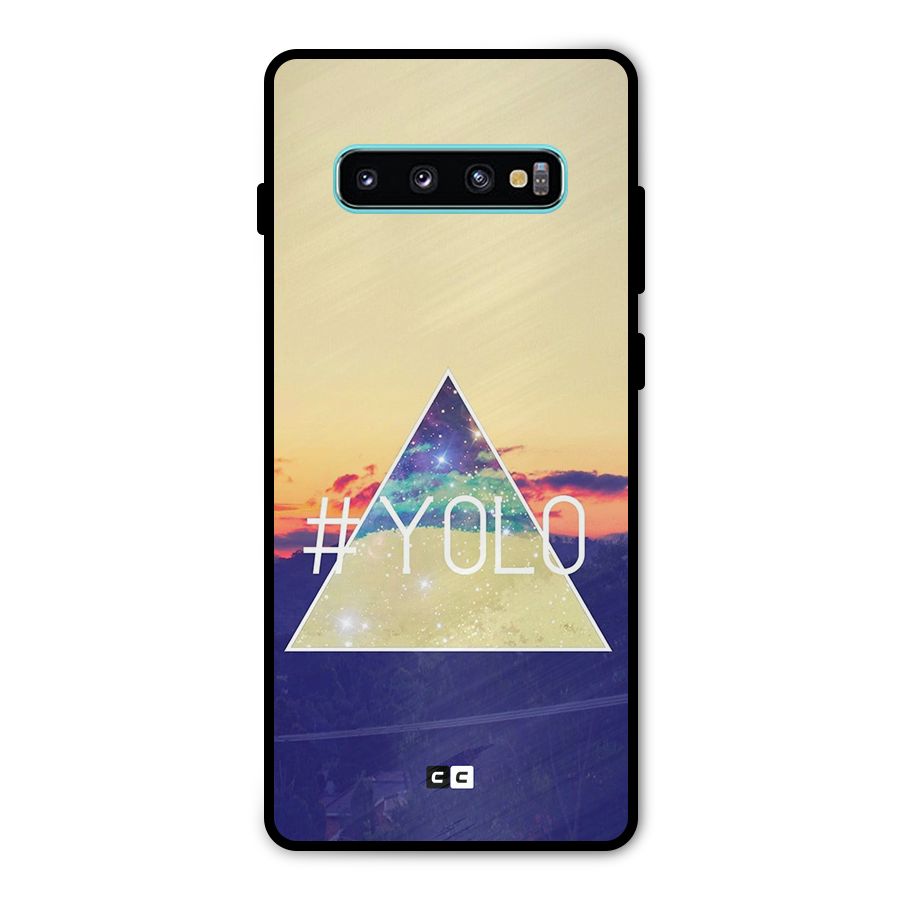 Yolo illuminati Metal Back Case for Galaxy S10 Plus