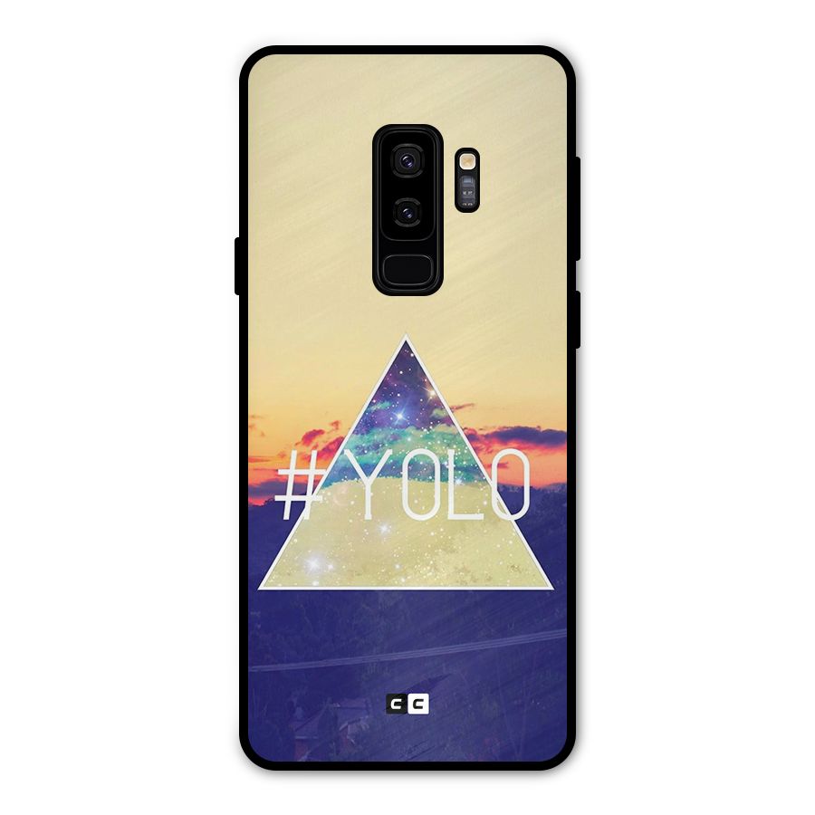 Yolo illuminati Metal Back Case for Galaxy S9 Plus