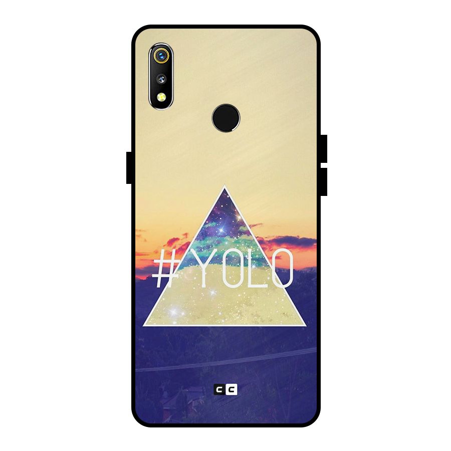 Yolo illuminati Metal Back Case for Realme 3