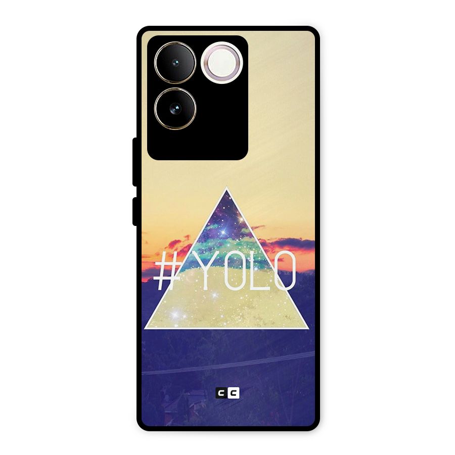 Yolo illuminati Metal Back Case for Vivo T2 Pro