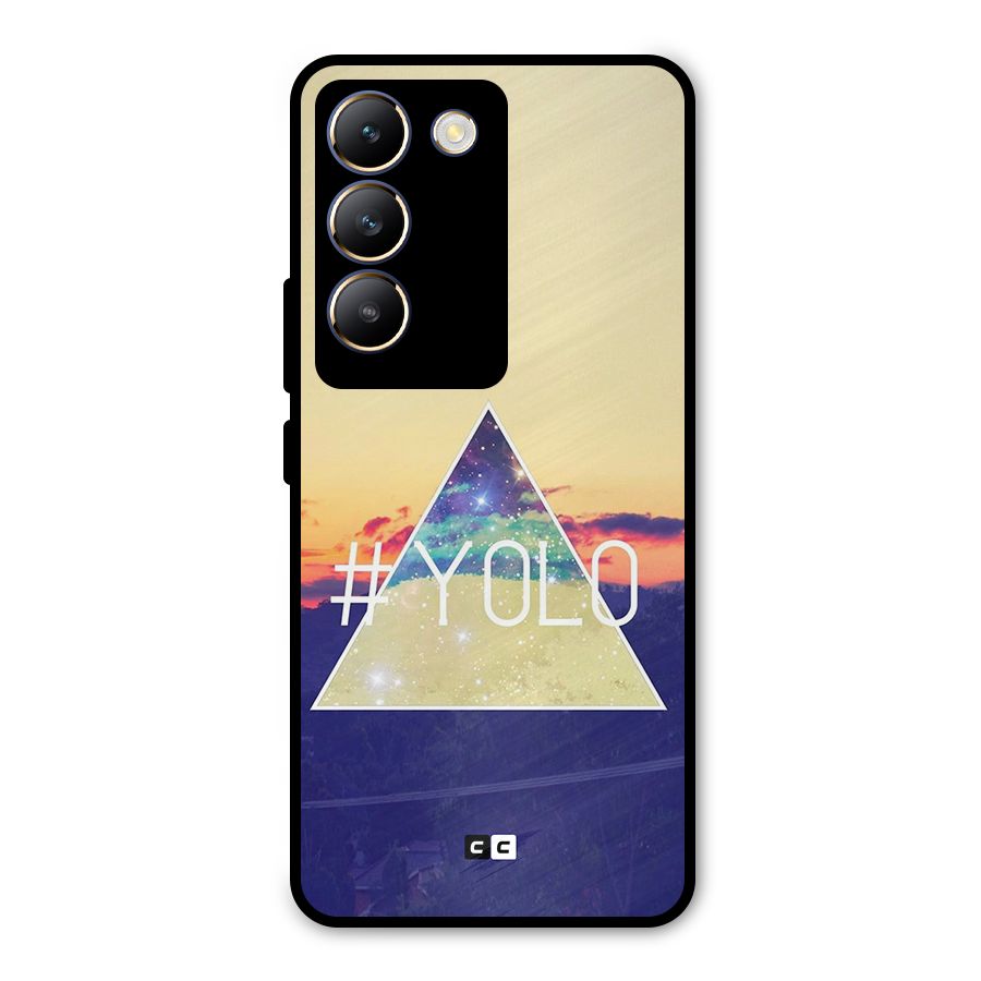 Yolo illuminati Metal Back Case for Vivo T3 5G