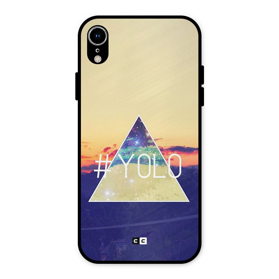 Yolo illuminati Metal Back Case for iPhone XR