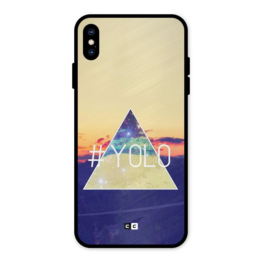 Yolo illuminati Metal Back Case for iPhone XS Max