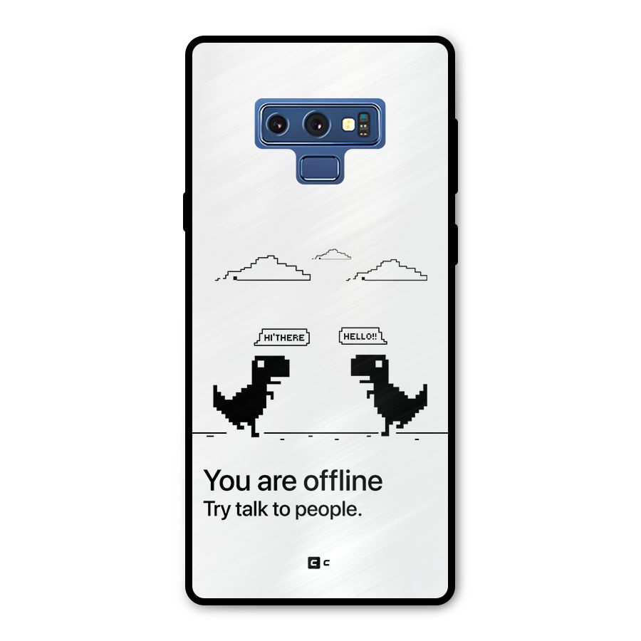 You Are Offline Metal Back Case for Galaxy Note 9