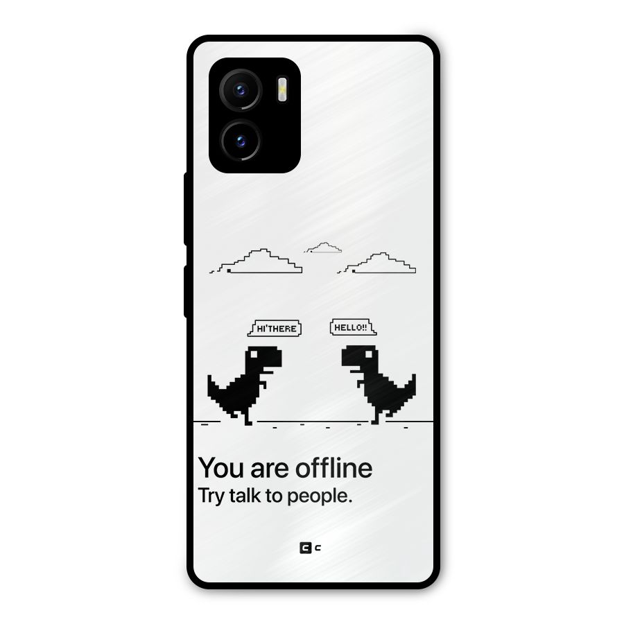 You Are Offline Metal Back Case for Vivo Y15s