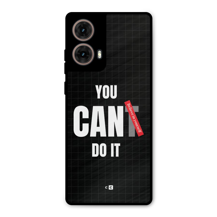 You Can Do It Metal Back Case for Moto G85