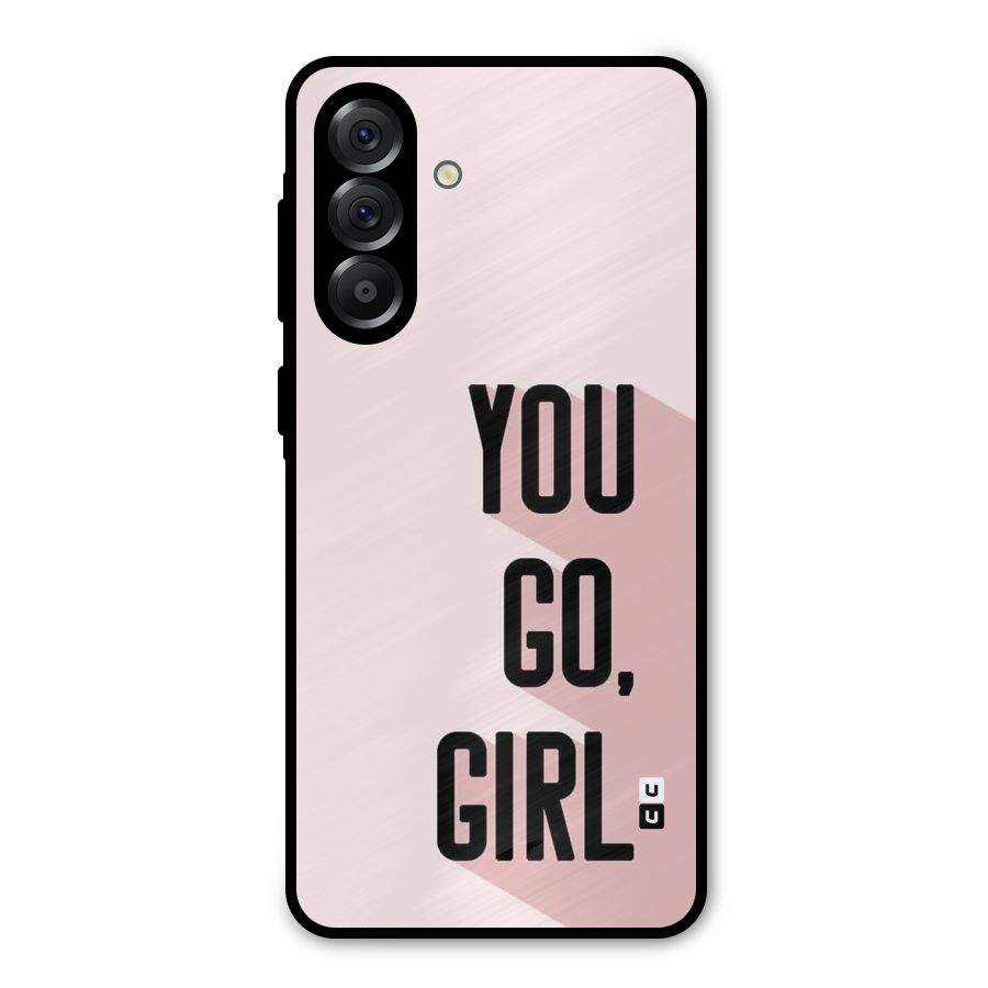 You Go Girl Shadow Metal Back Case for Galaxy A36