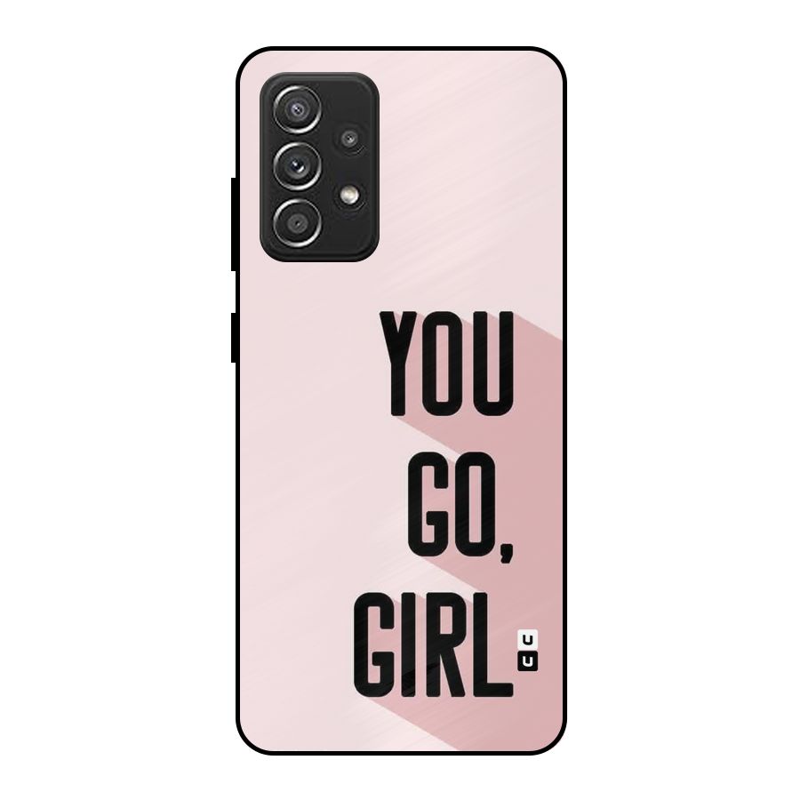You Go Girl Shadow Metal Back Case for Galaxy A52s 5G