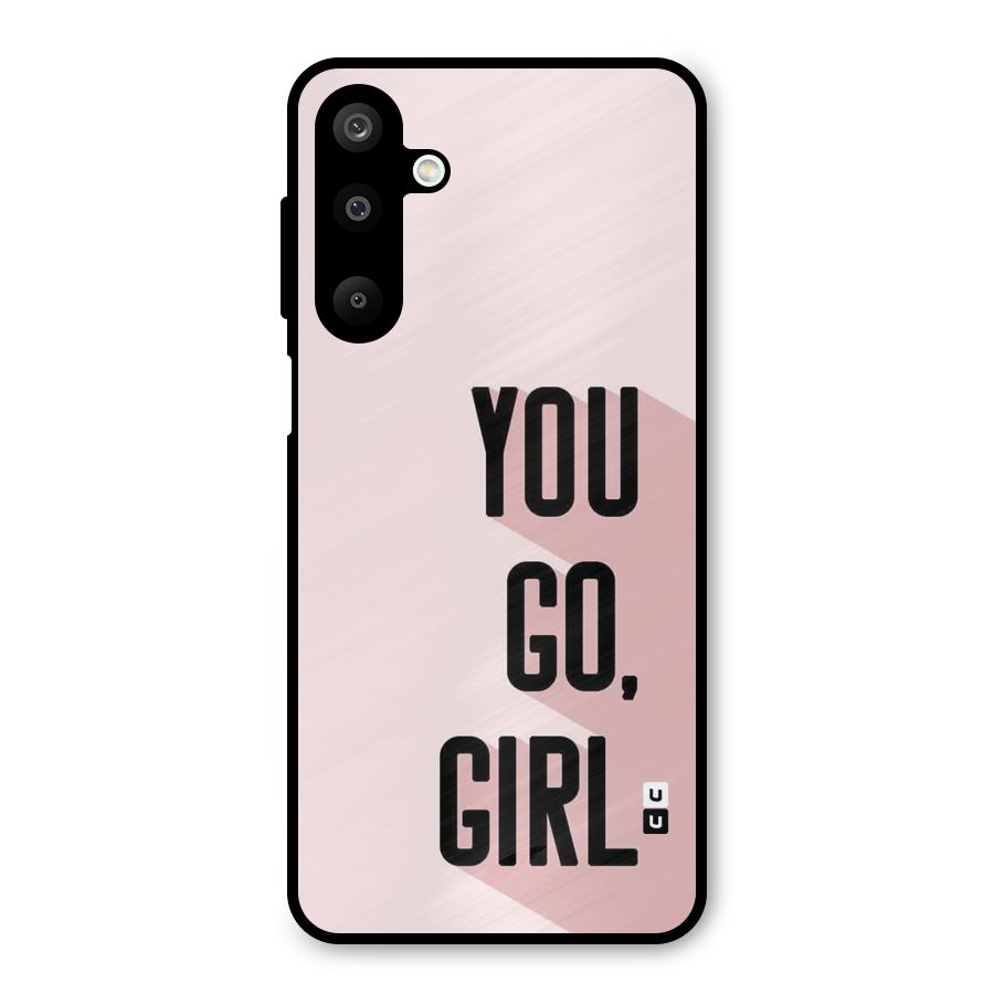 You Go Girl Shadow Metal Back Case for Galaxy M16