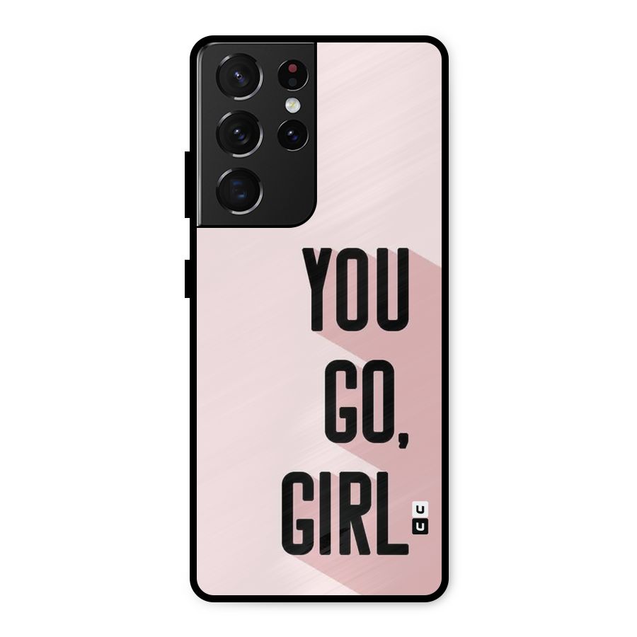 You Go Girl Shadow Metal Back Case for Galaxy S21 Ultra 5G