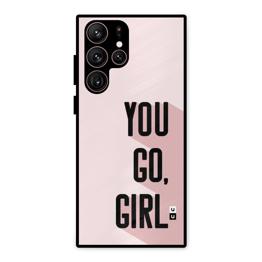 You Go Girl Shadow Metal Back Case for Galaxy S22 Ultra 5G