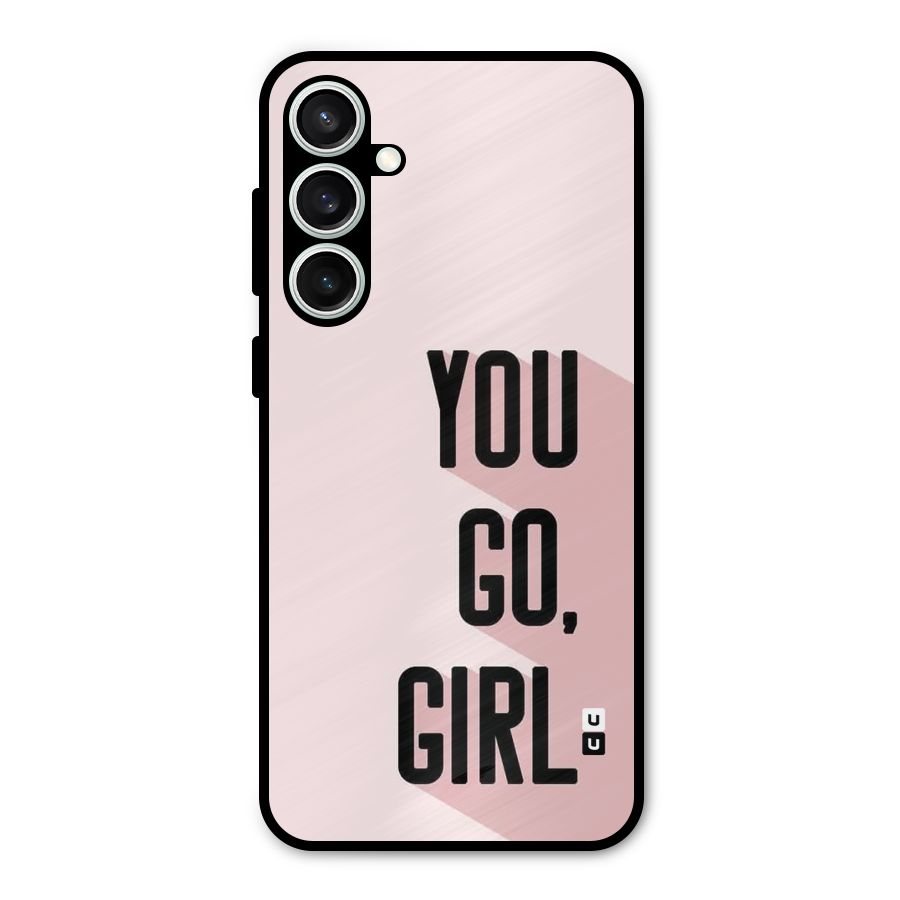 You Go Girl Shadow Metal Back Case for Galaxy S23 FE