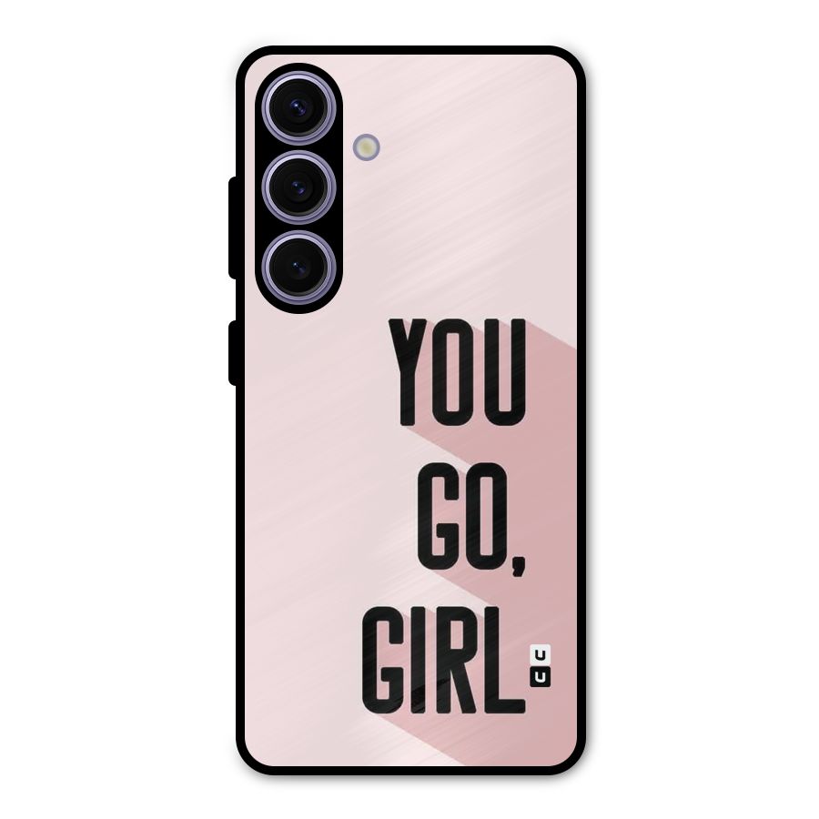 You Go Girl Shadow Metal Back Case for Galaxy S24