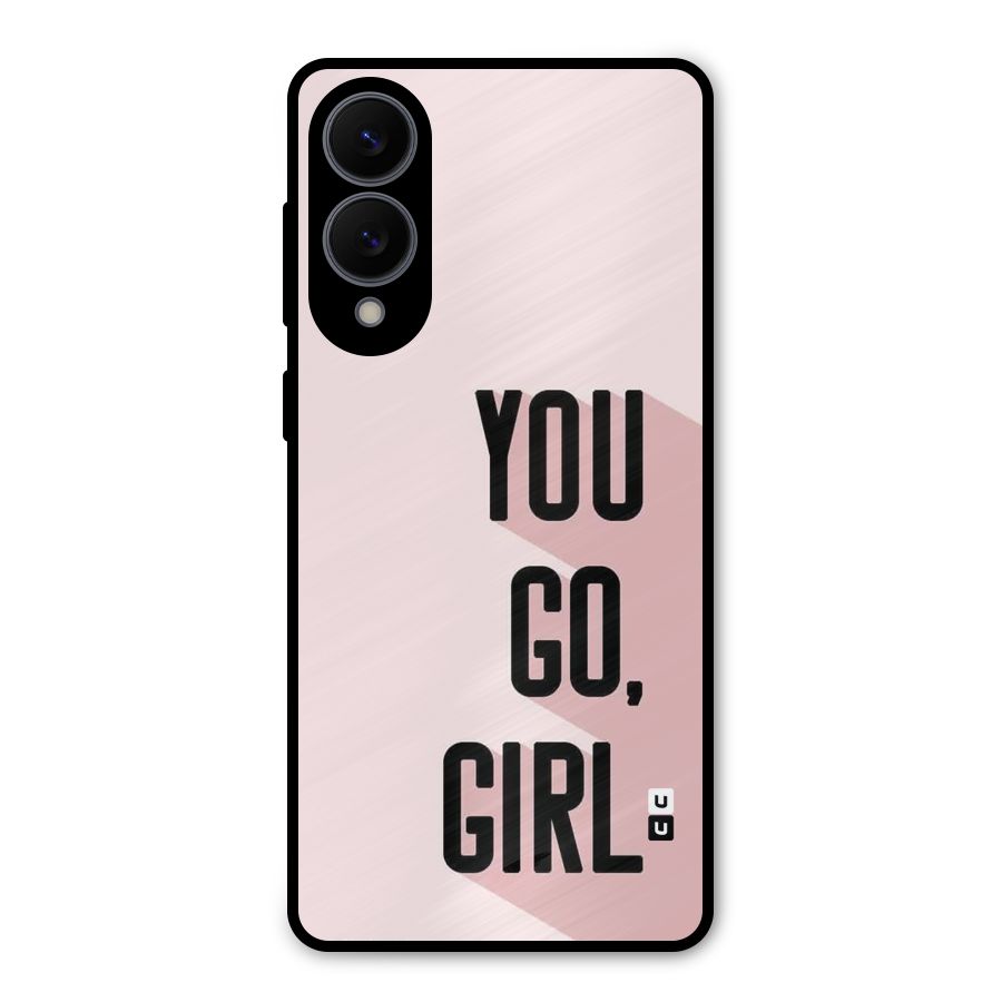 You Go Girl Shadow Metal Back Case for Galaxy S25 Edge