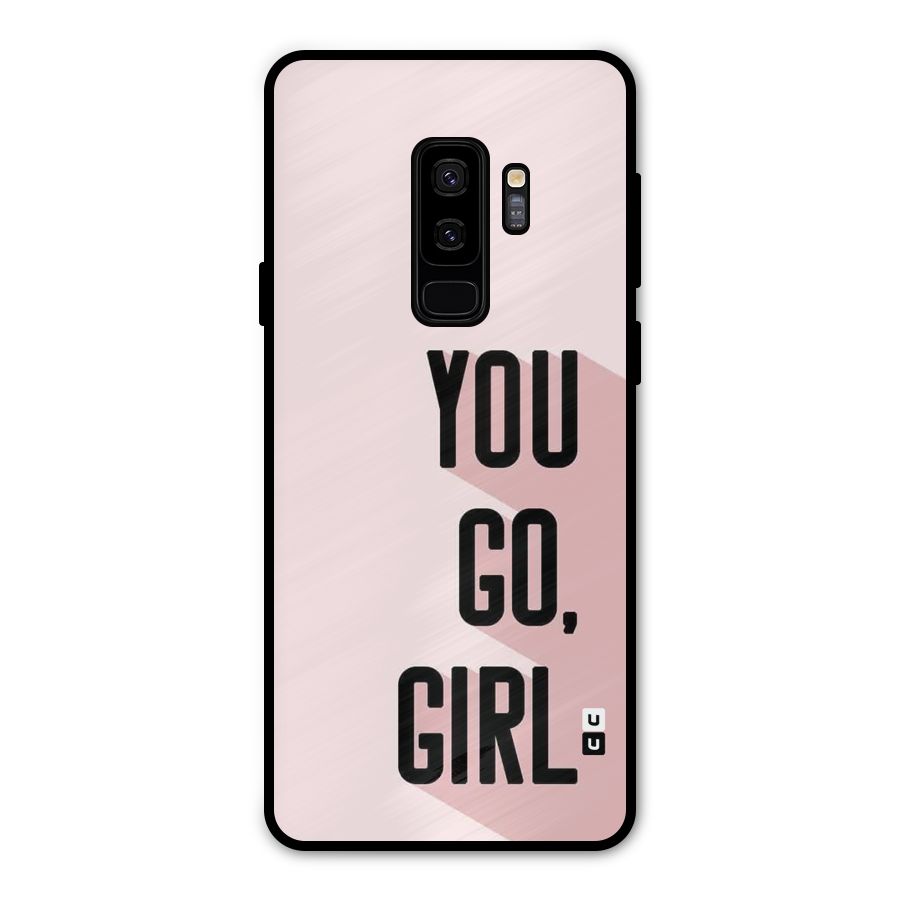 You Go Girl Shadow Metal Back Case for Galaxy S9 Plus
