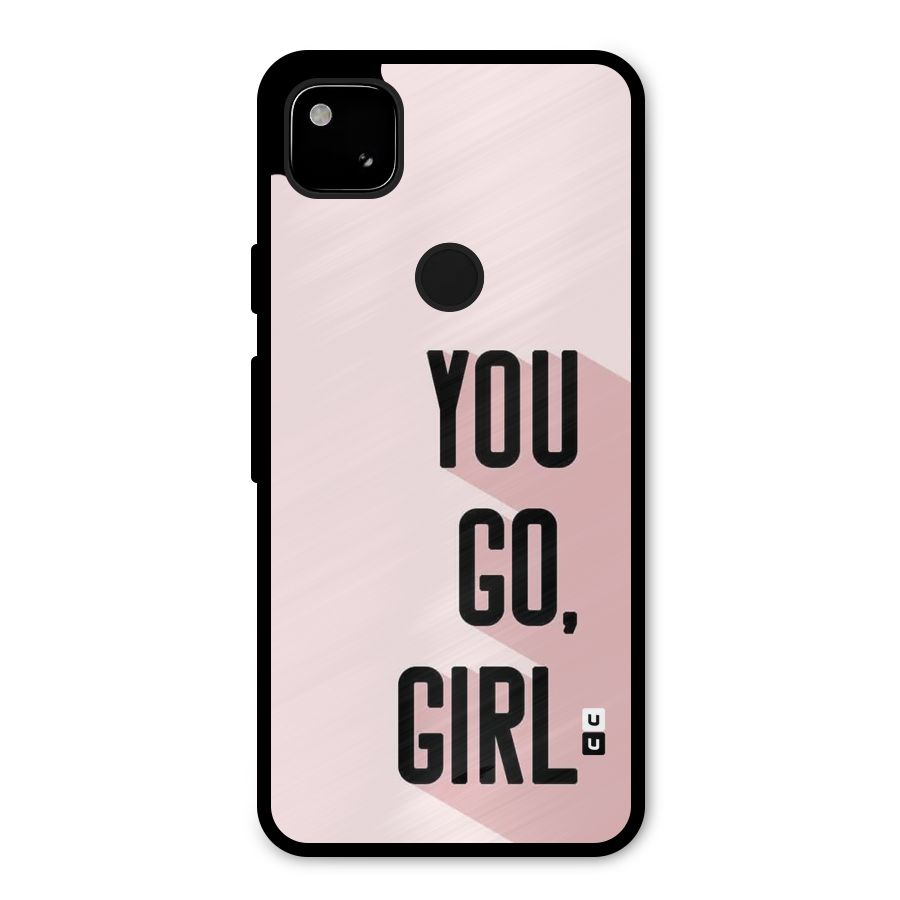 You Go Girl Shadow Metal Back Case for Google Pixel 4a