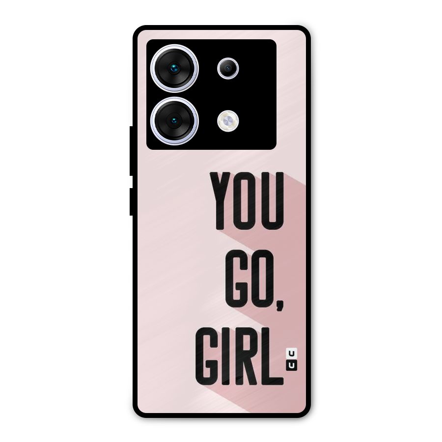 You Go Girl Shadow Metal Back Case for Infinix Zero 30 5G