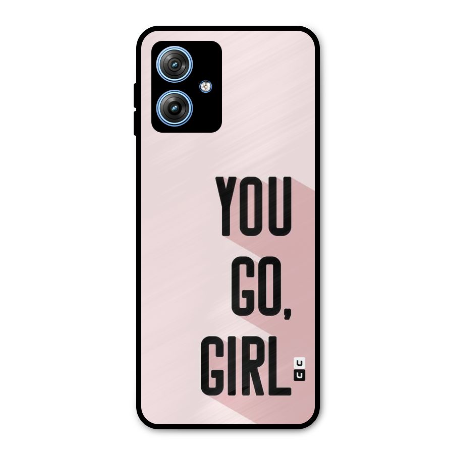 You Go Girl Shadow Metal Back Case for Moto G54