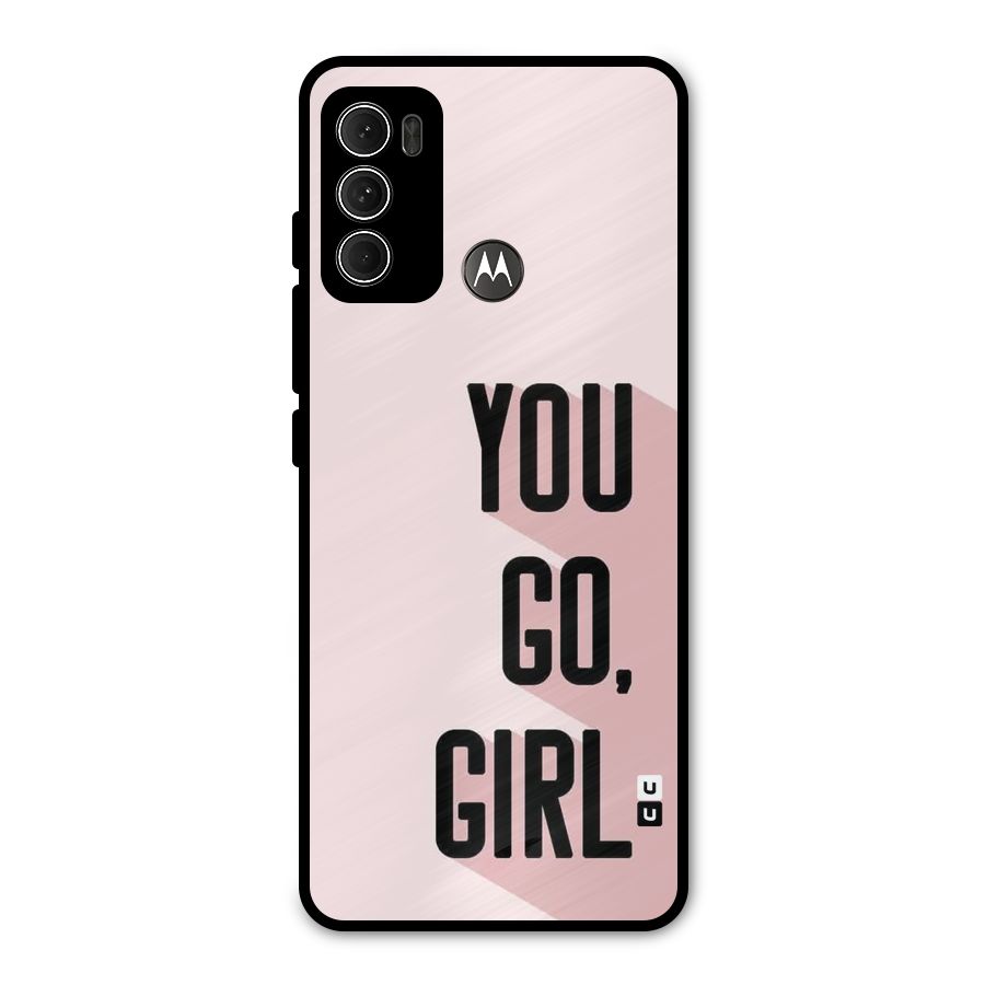 You Go Girl Shadow Metal Back Case for Moto G60