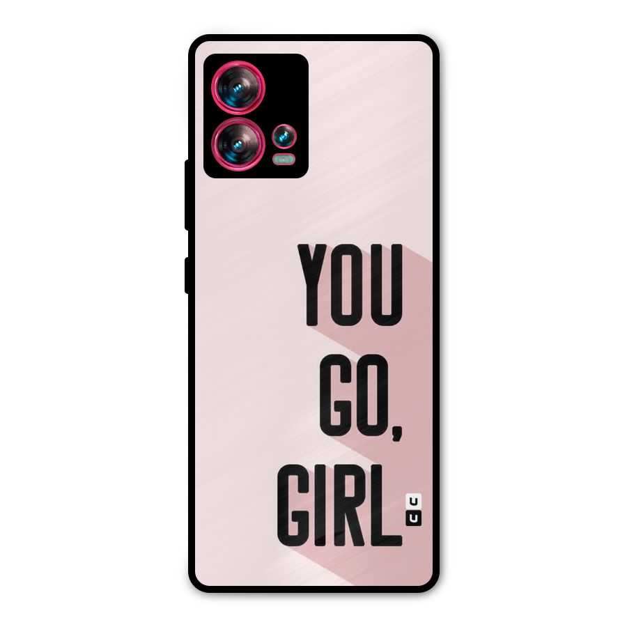 You Go Girl Shadow Metal Back Case for Motorola Edge 30 Fusion