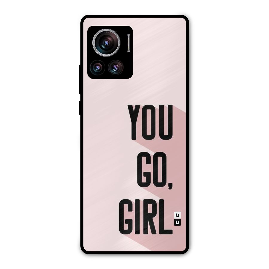 You Go Girl Shadow Metal Back Case for Motorola Edge 30 Ultra