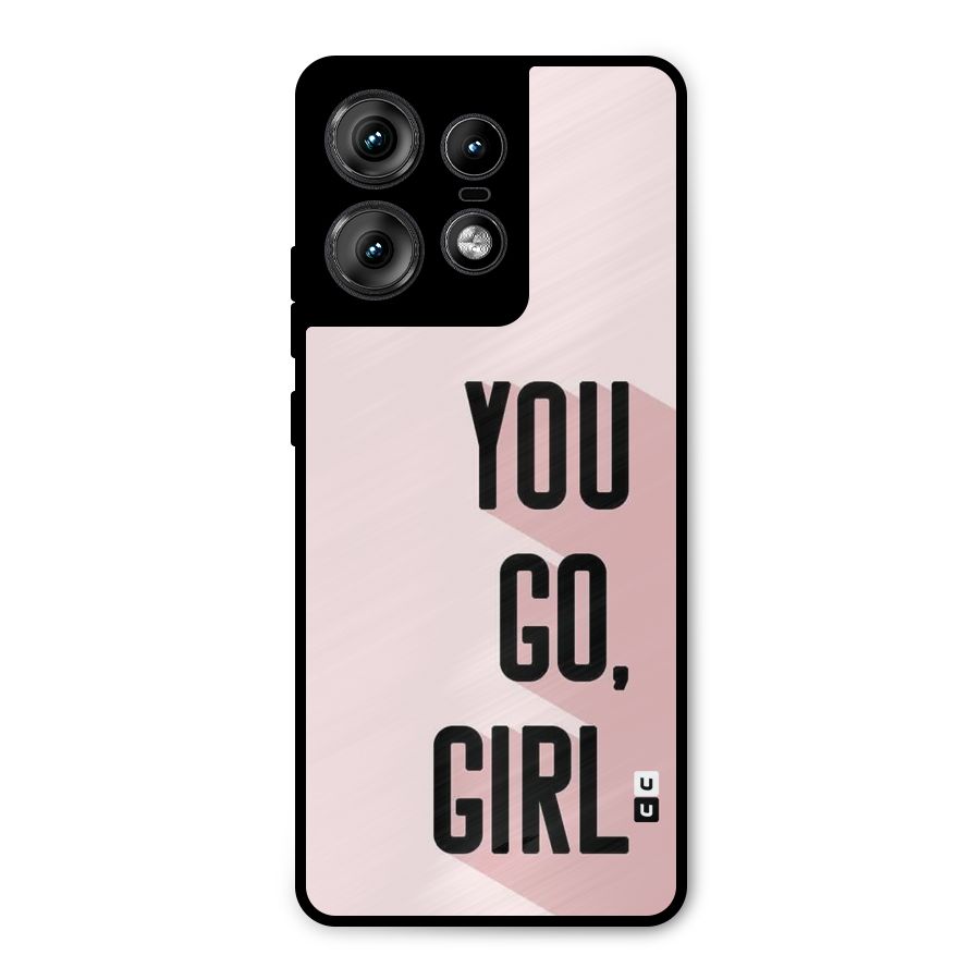 You Go Girl Shadow Metal Back Case for Motorola Edge 50 Pro