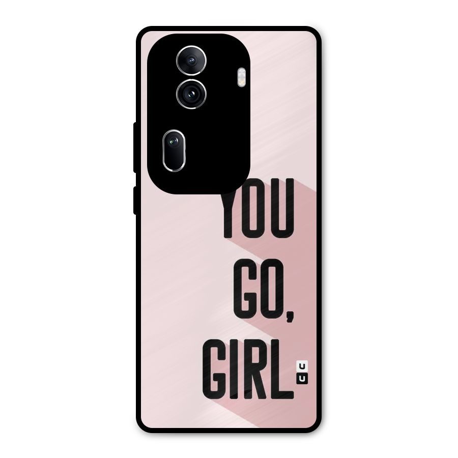 You Go Girl Shadow Metal Back Case for Oppo Reno11 Pro 5G