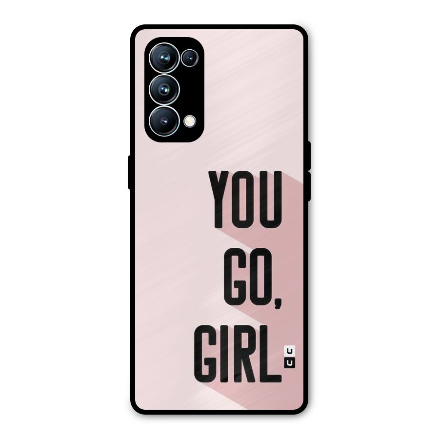 You Go Girl Shadow Metal Back Case for Oppo Reno5 Pro 5G