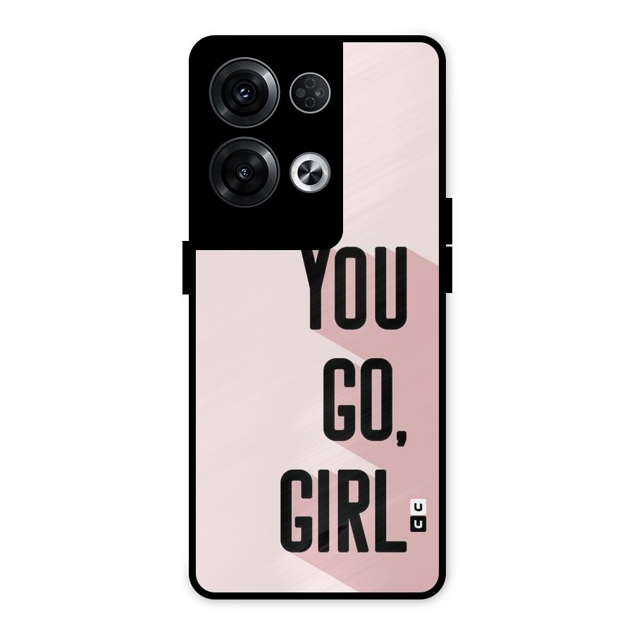 You Go Girl Shadow Metal Back Case for Oppo Reno8 Pro 5G