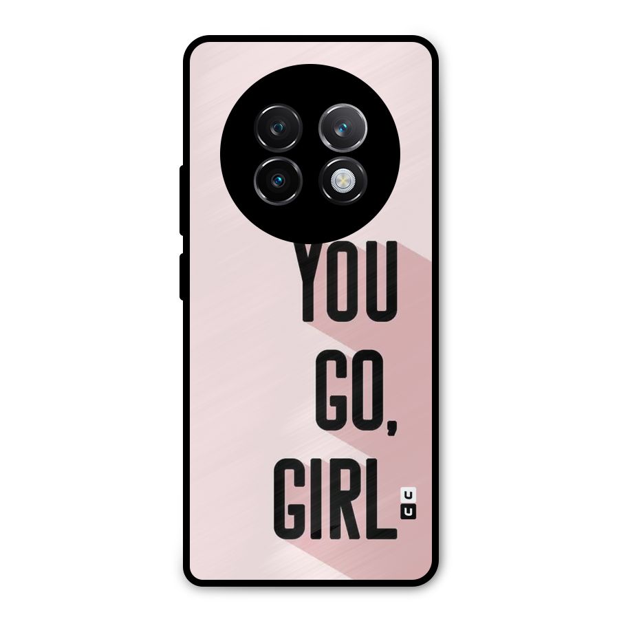 You Go Girl Shadow Metal Back Case for Realme 13 Plus