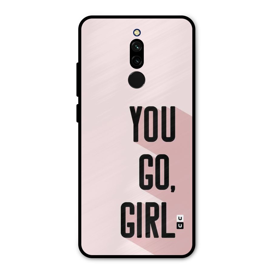 You Go Girl Shadow Metal Back Case for Redmi 8