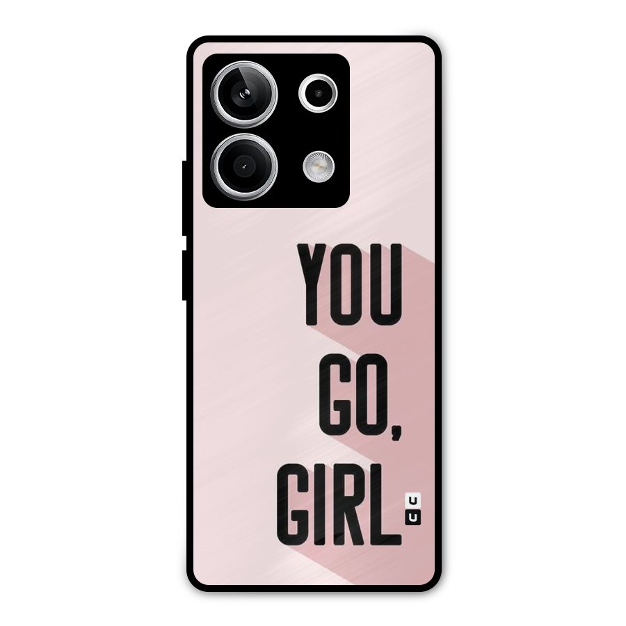 You Go Girl Shadow Metal Back Case for Redmi Note 13 5G