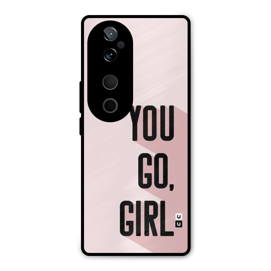 You Go Girl Shadow Metal Back Case for Vivo T3 Ultra
