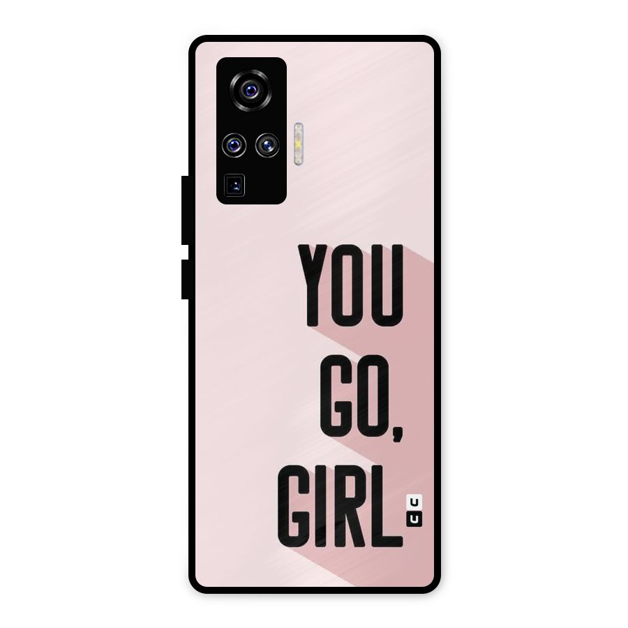 You Go Girl Shadow Metal Back Case for Vivo X50 Pro