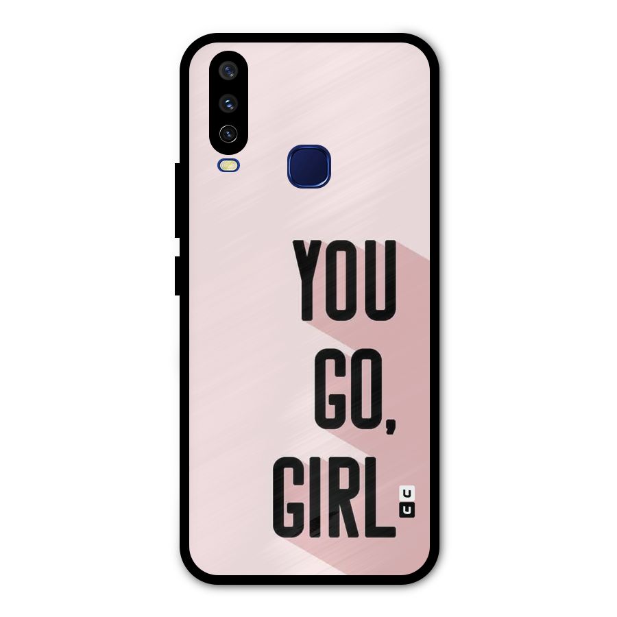 You Go Girl Shadow Metal Back Case for Vivo Y15