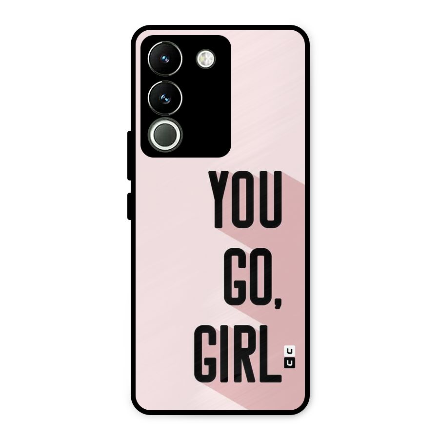 You Go Girl Shadow Metal Back Case for Vivo Y200