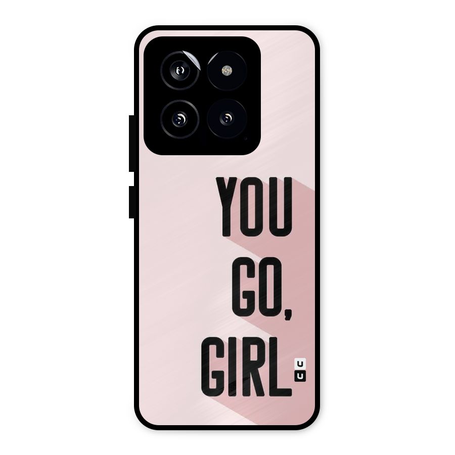 You Go Girl Shadow Metal Back Case for Xiaomi 14