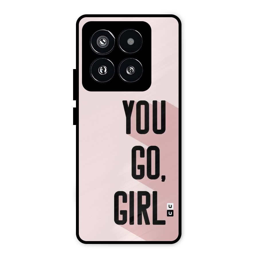 You Go Girl Shadow Metal Back Case for Xiaomi 14 Pro