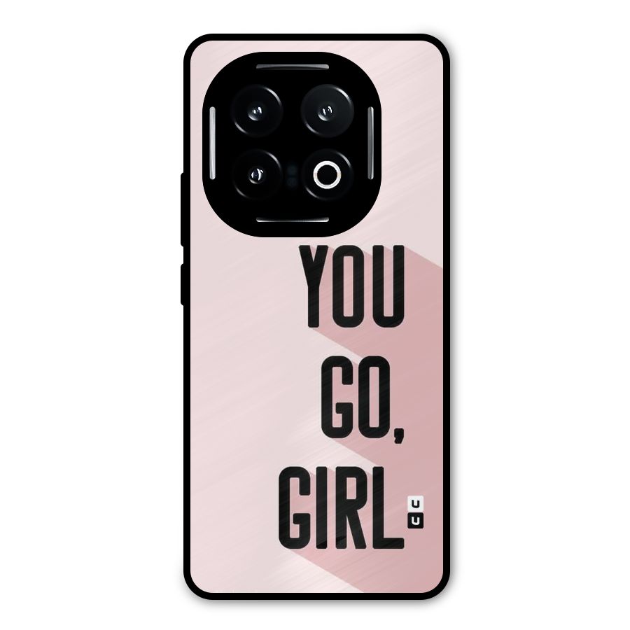 You Go Girl Shadow Metal Back Case for iQOO 13